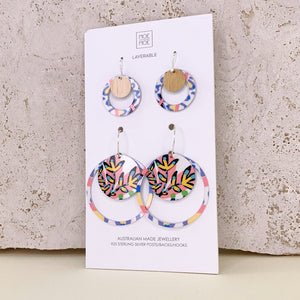 Miss Moresby Paradiso Duo Circles Pack Earrings