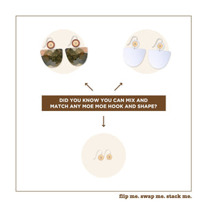 Kiasmin Organic Bell Circles Drop Earrings