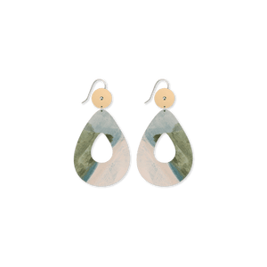 Kiasmin Small Avo Circle Drop Earrings