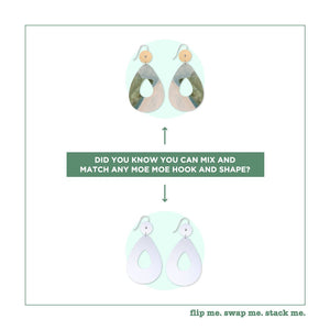 Kiasmin Small Avo Circle Drop Earrings