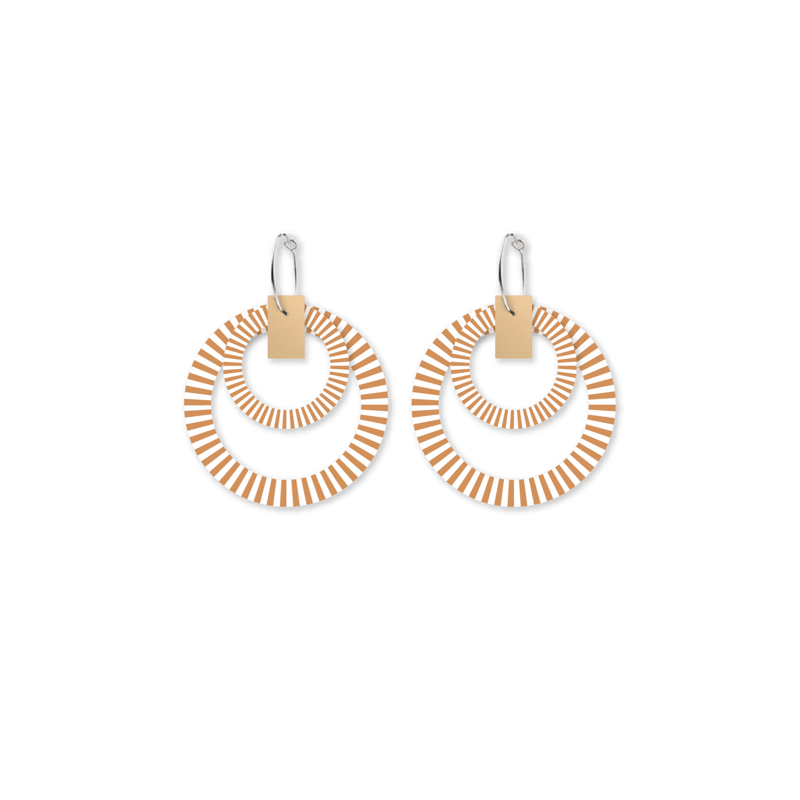 Playful Hues Double Halo Hoop Earrings