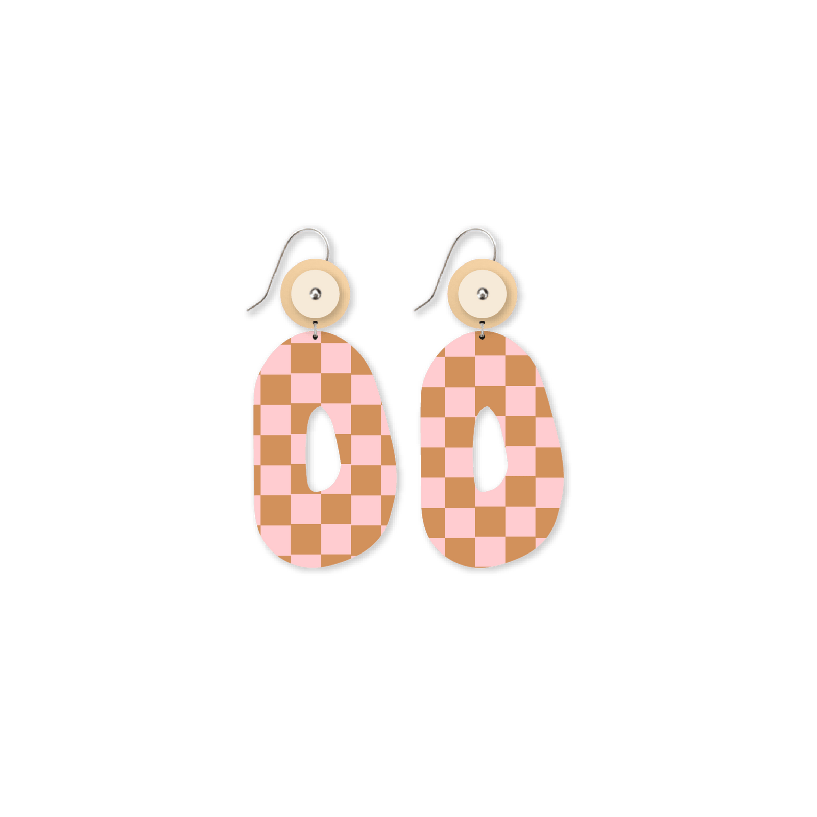 Playful Hues Organic Oval Drop Earrings