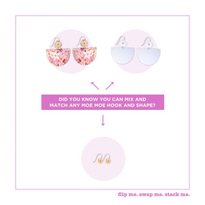 Kelsie Rose Whimsical Blooms Large Bell Circles Drop Earrings