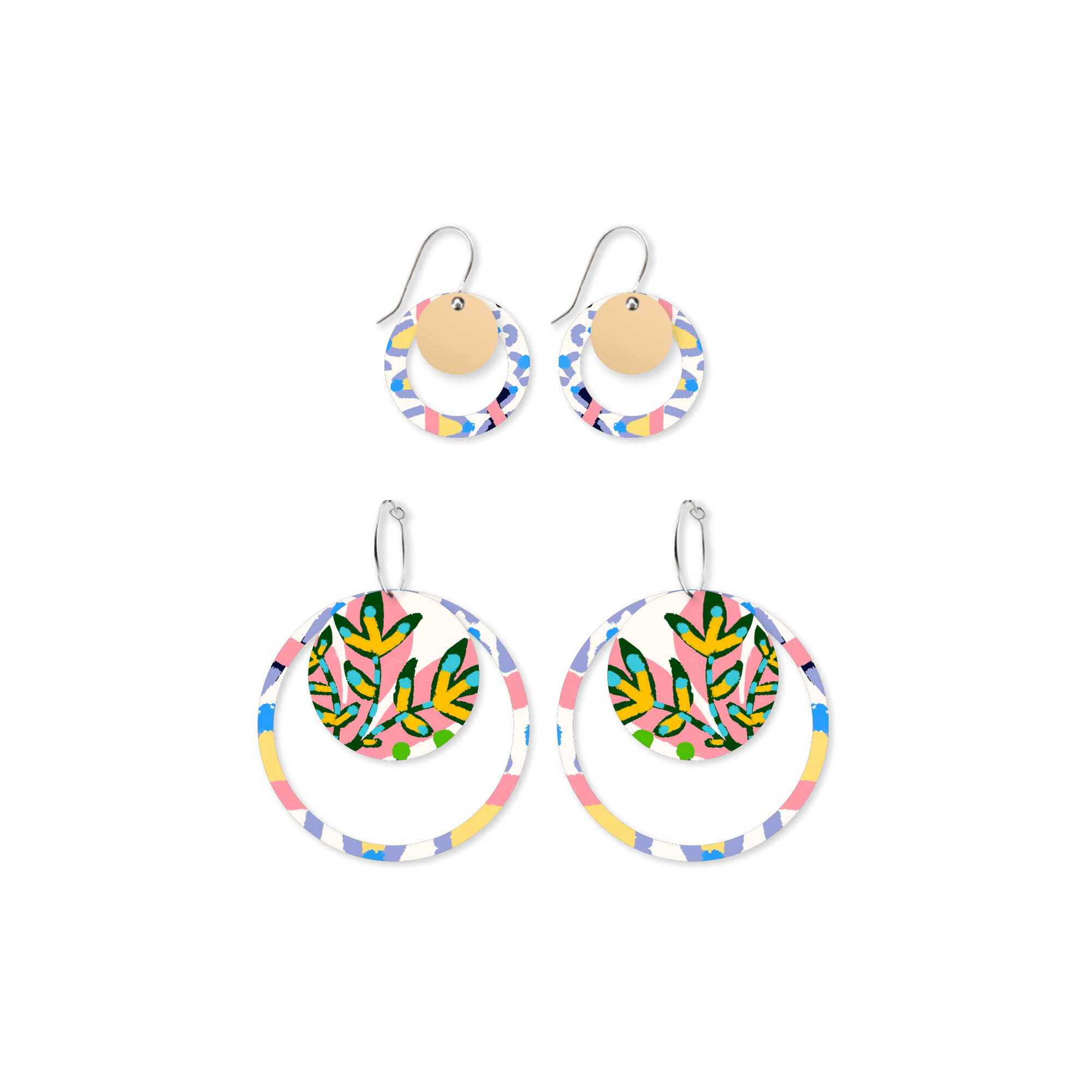 Miss Moresby Paradiso Duo Circles Pack Earrings