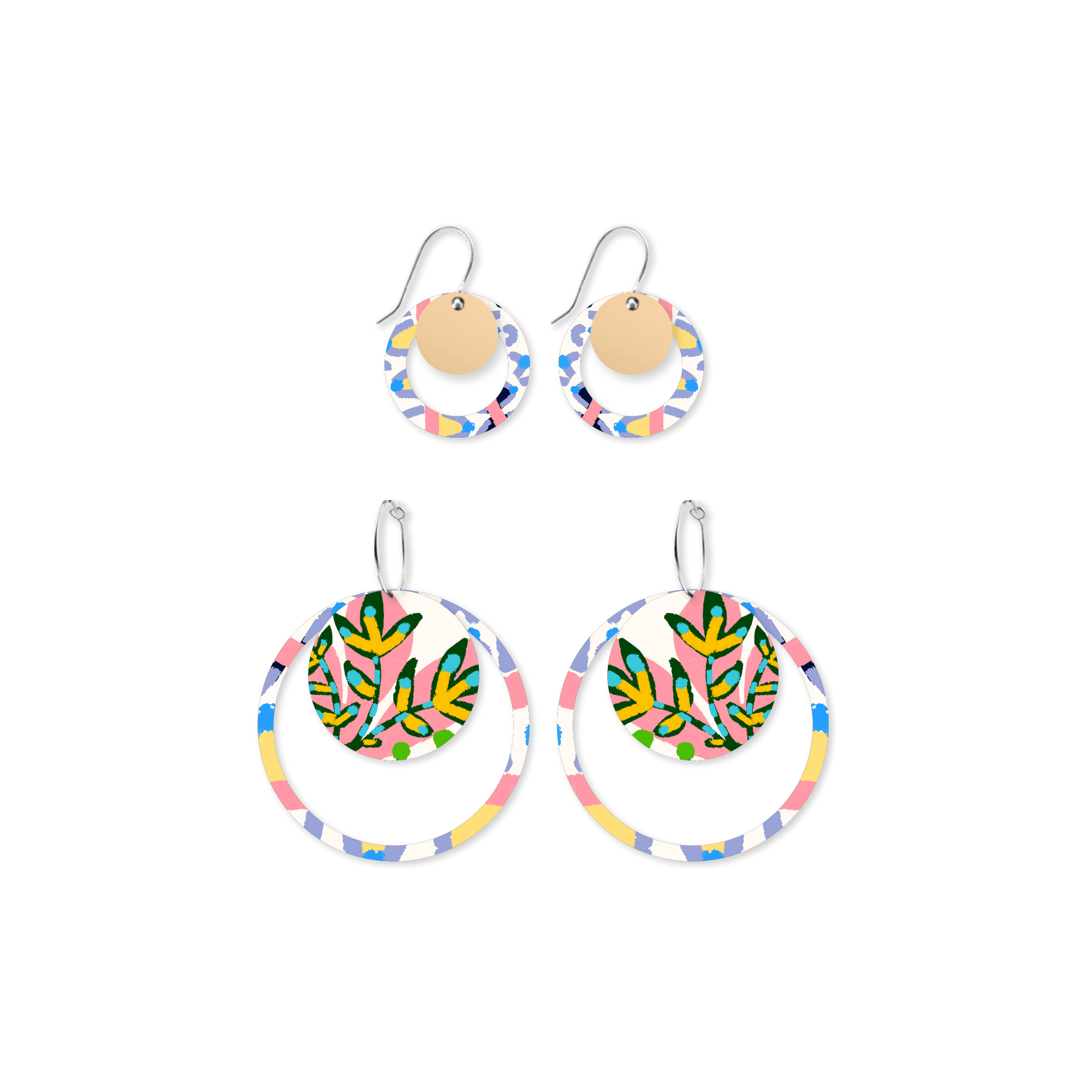 Miss Moresby Paradiso Duo Circles Pack Earrings