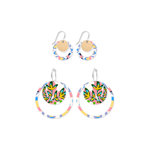 Miss Moresby Paradiso Duo Circles Pack Earrings