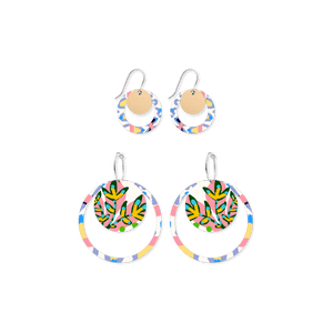 Miss Moresby Paradiso Duo Circles Pack Earrings
