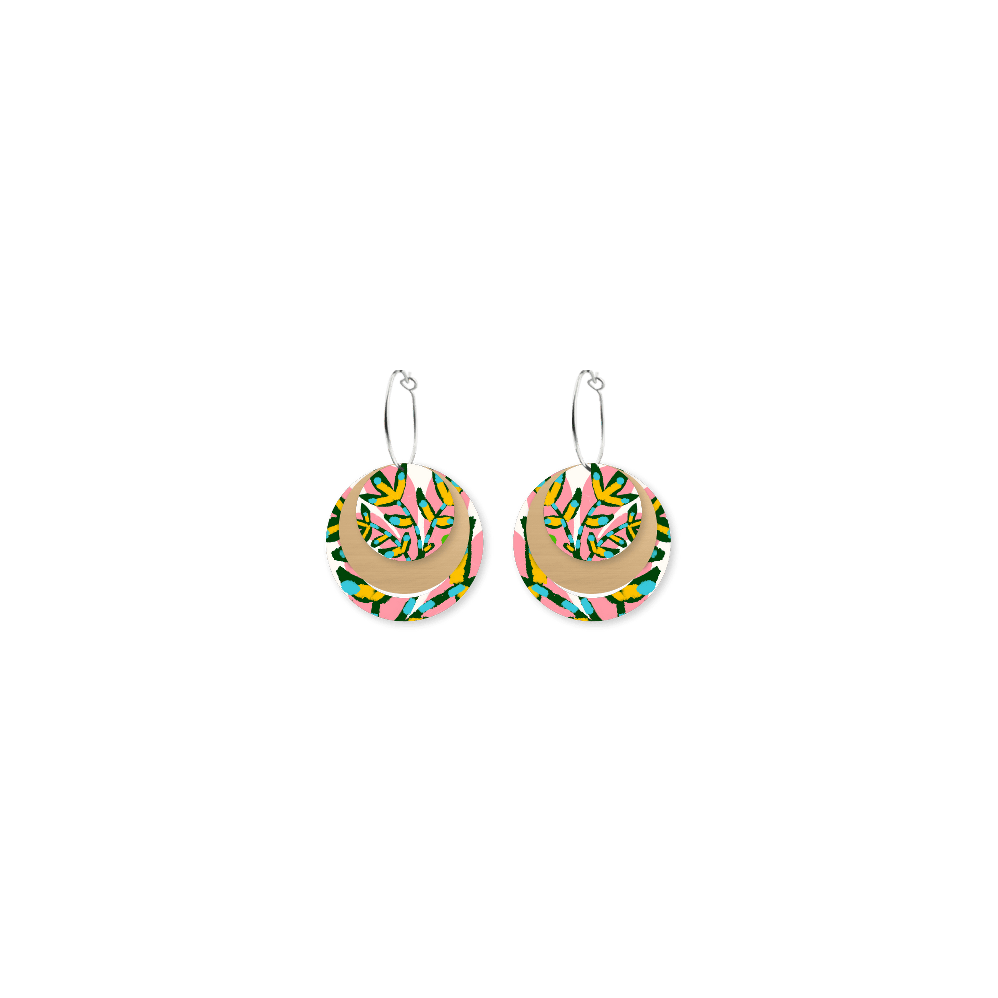 Miss Moresby Paradiso Three Circle Hoop Earrings