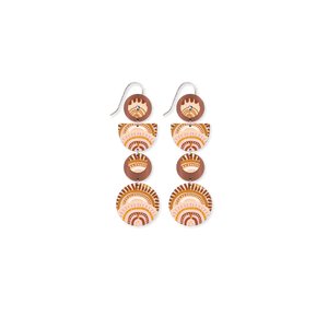 Natalie Jade Layered Quad Drop Earrings