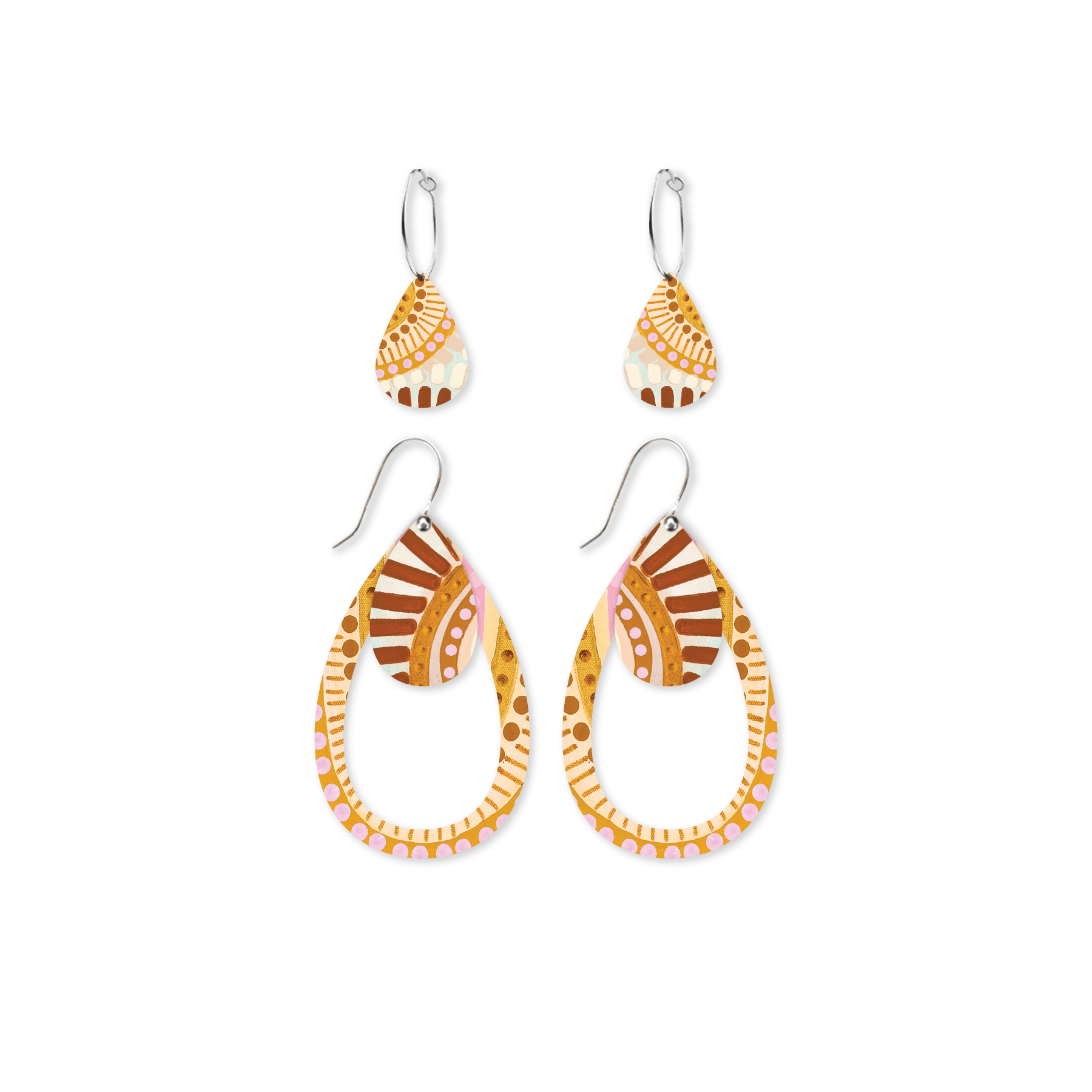 Natalie Jade Trinity Tear Pack Earrings