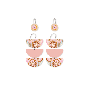 Natalie Jade Trinity Moon Pack Earrings