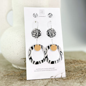 Murdie Morris Wild Dog Circle Party Pack Earrings