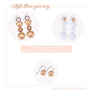 Natalie Jade Layered Quad Drop Earrings