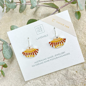 Natalie Jade Mini Pagoda Drop Earrings