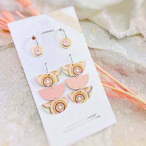 Natalie Jade Trinity Moon Pack Earrings