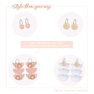 Natalie Jade Trinity Moon Pack Earrings