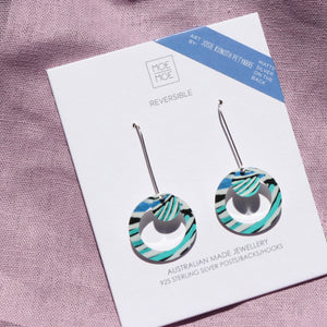 Josie Kunoth Petyarre Small Outline Circle Long Drop Earrings
