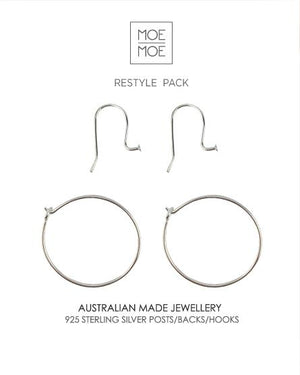 Sterling Silver Restyle Pack - Short Hooks and Hoops