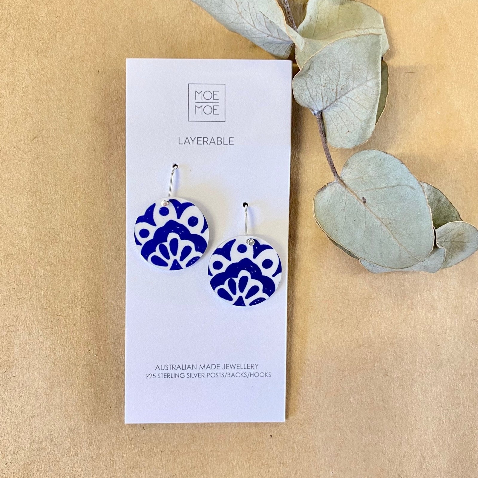 Grecian Circle Drop Earrings