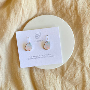 Kiasmin Layered Sweet Pea Drop Earrings