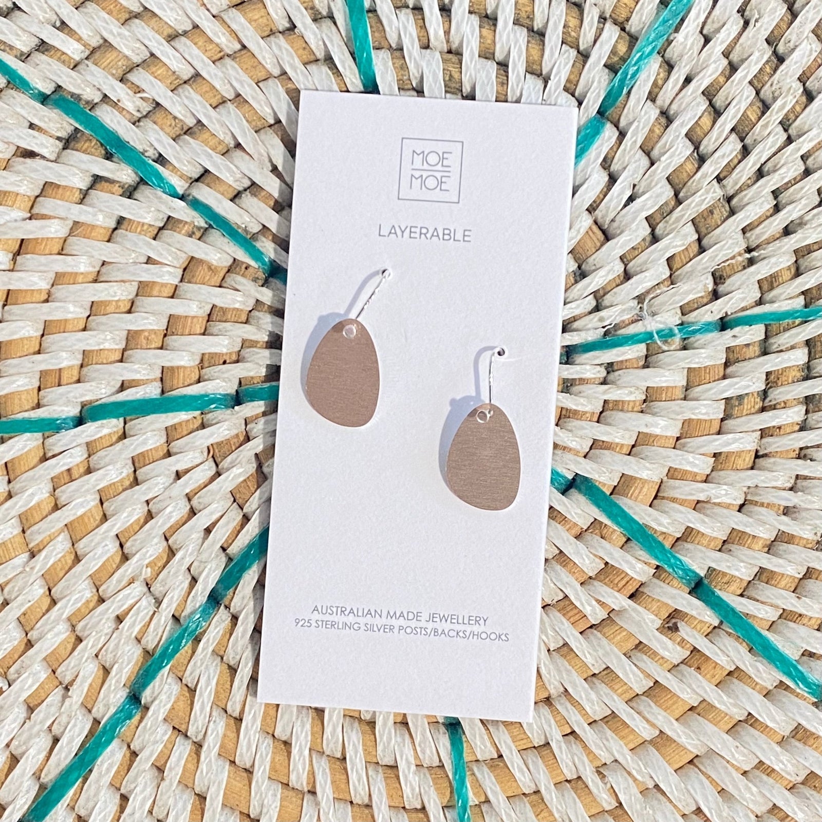 Gold Geo Drop Earrings