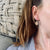 Gold Geo Drop Earrings