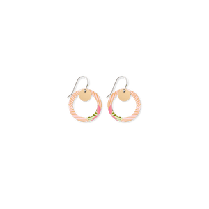 Kirsten Katz Blossom Small Outline Circle Drop Earrings