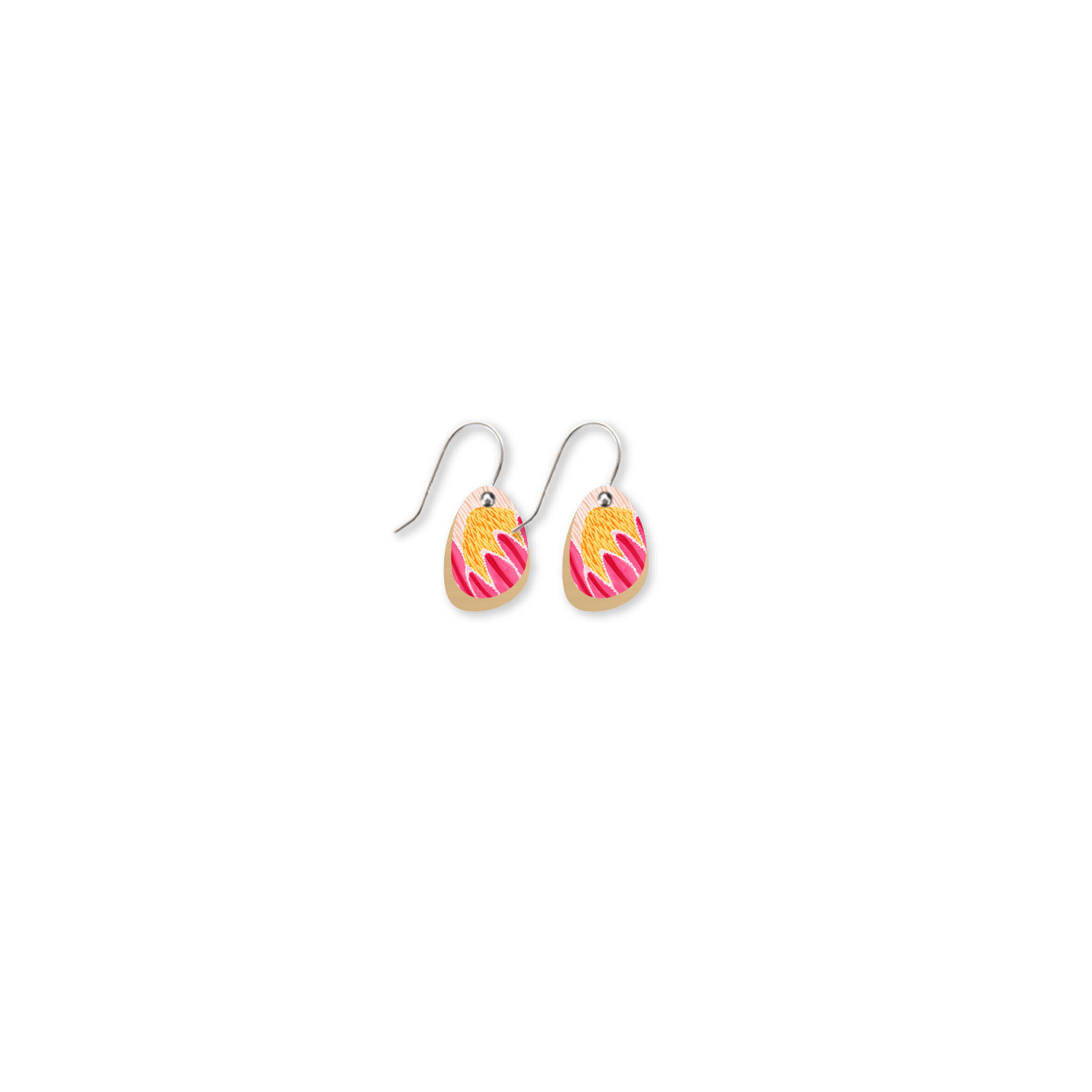 Kirsten Katz Flora Layered Sweet Pea Drop Earrings