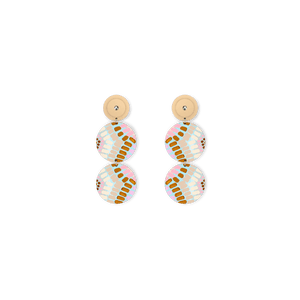 Natalie By Natalie Jade Layered Tria Circle Stud Earrings