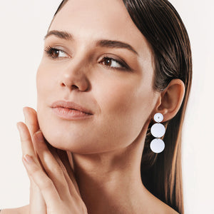 Natalie By Natalie Jade Layered Tria Circle Stud Earrings