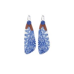 Museums of History NSW Ceramic Layered Paddle Hoop Earrings