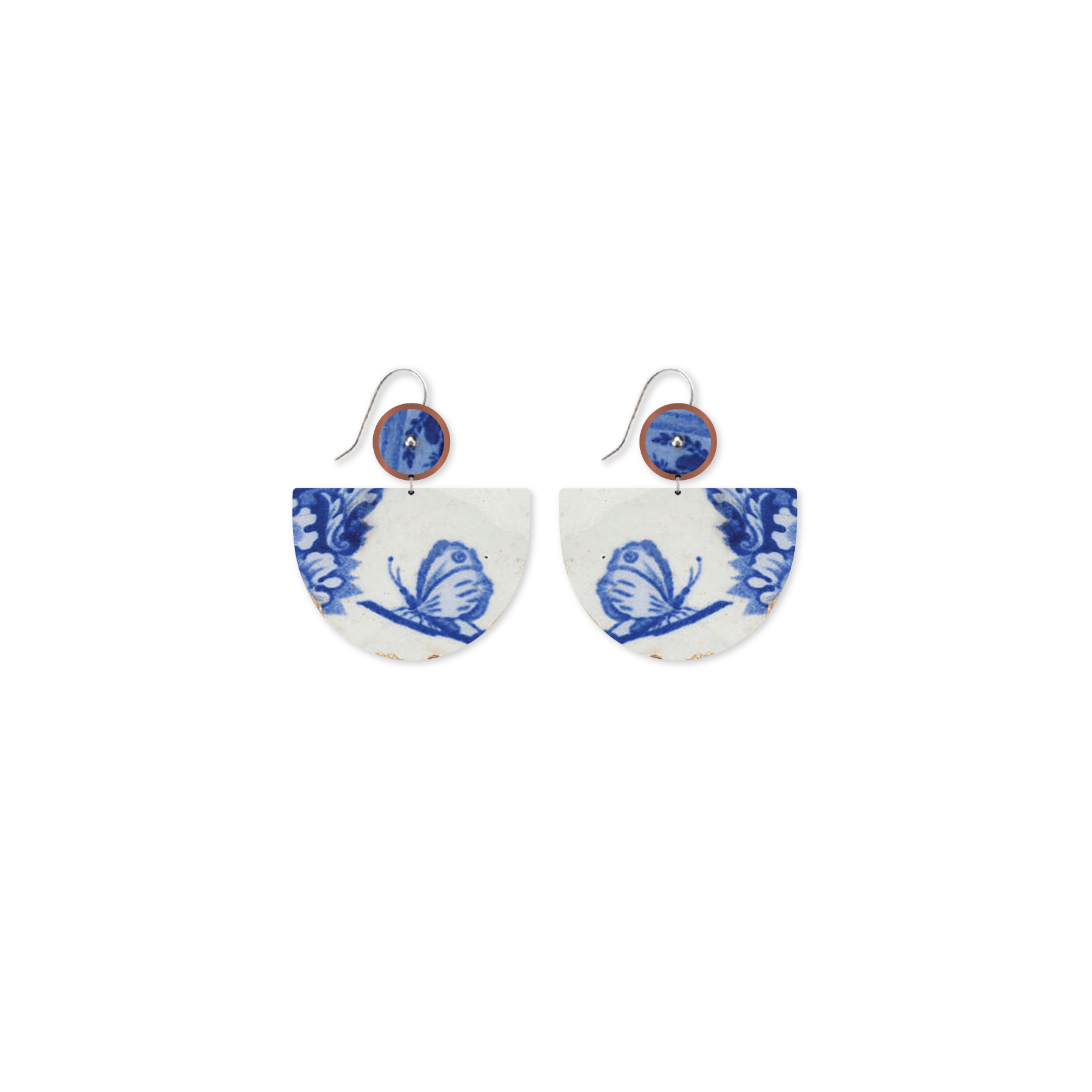 Museums of History NSW Ceramic Layered Large Bell Drop Earrings