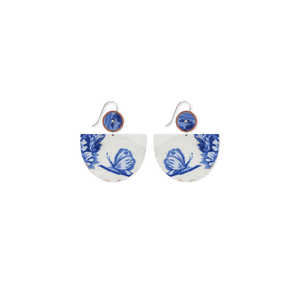Museums of History NSW Ceramic Layered Large Bell Drop Earrings