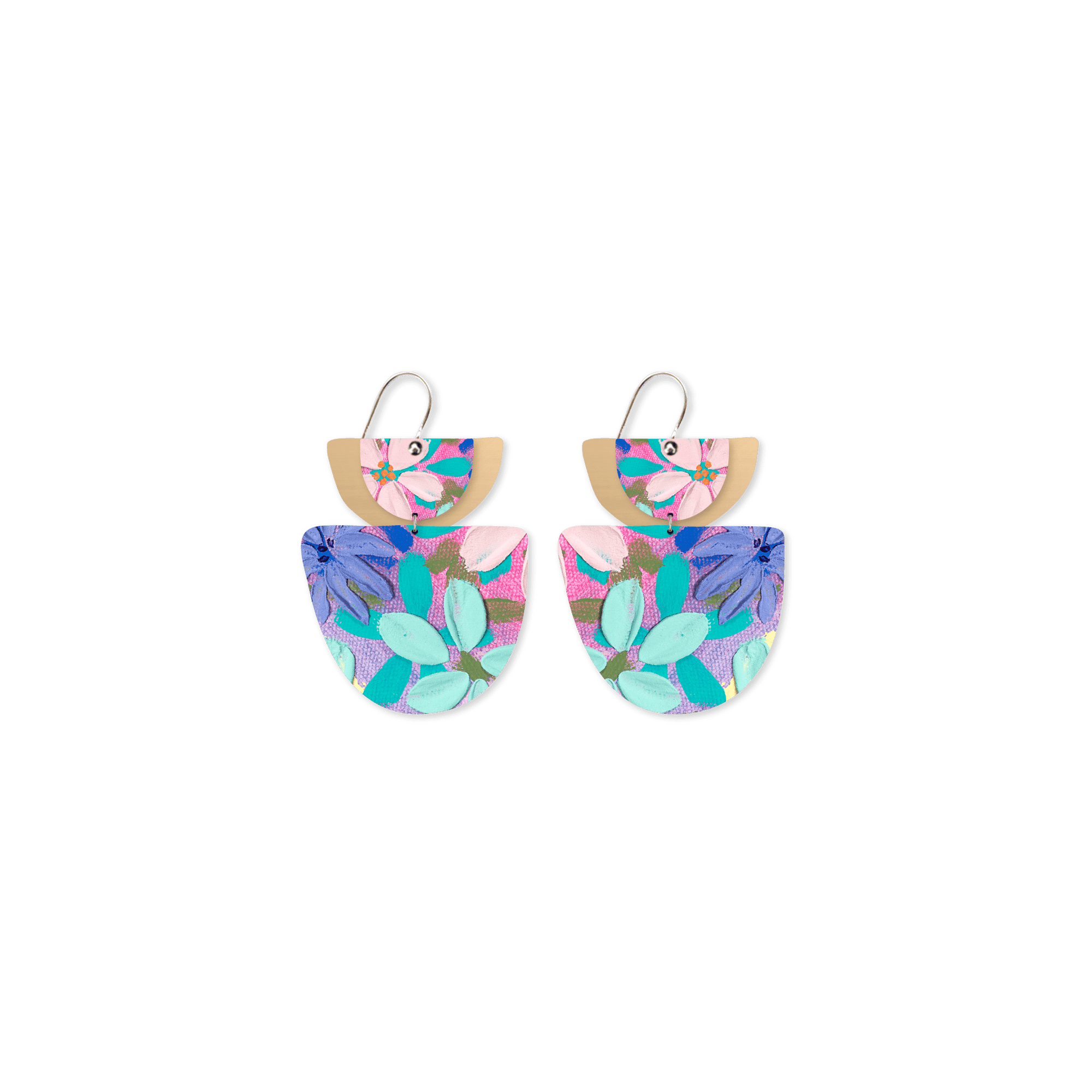 Kelsie Rose Petals Layered Double Bell Drop Earrings