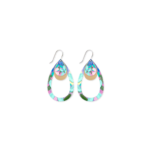 Kelsie Rose Petals Layered Outline Tear Drop Earrings