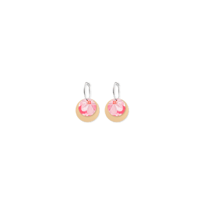 Kelsie Rose Power Pink Layered Circle Hoop Earrings