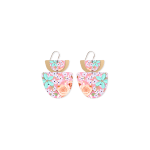 Kelsie Rose Whimsical Blooms Layered Double Bell Drop Earrings