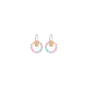 Kelsie Rose Whimsical Blooms Small Orbit Hoop Earrings