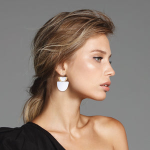 Miss Moresby Fiesta Layered Double Bell Drop Earrings