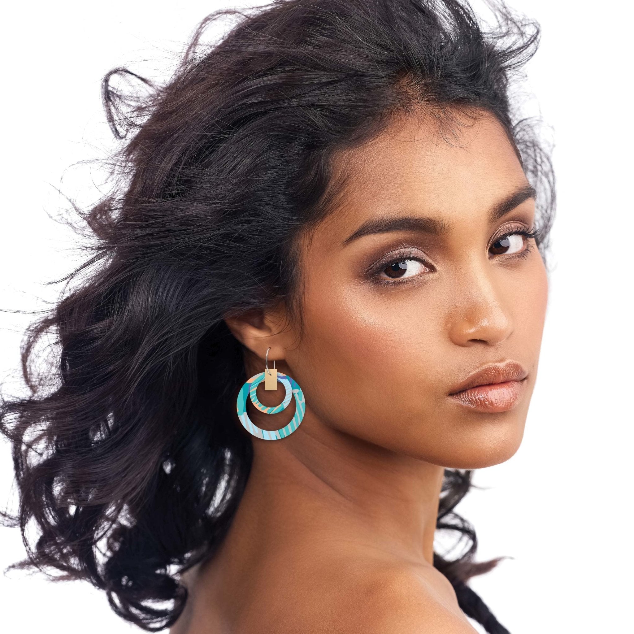 Halo hoop deals earrings