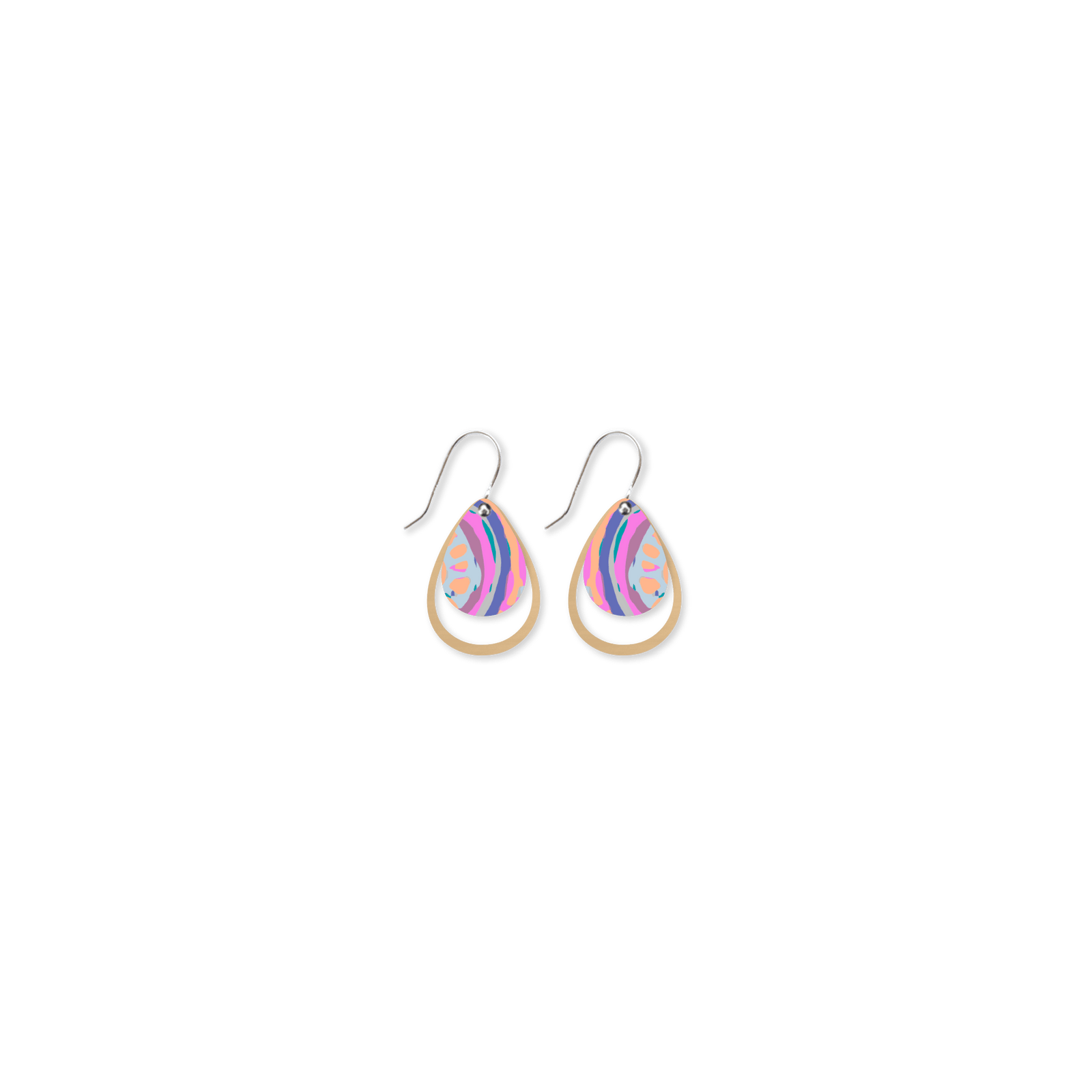 Murdie Morris Storytelling Layered Iconic Outline Drop Earrings