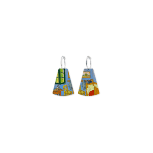 Van Gogh The Bedroom Medium Divinity Hoop Earrings