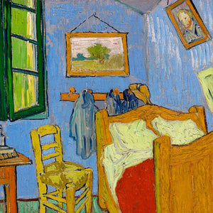Van Gogh The Bedroom Medium Divinity Hoop Earrings
