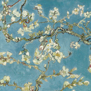 Van Gogh Almond Blossoms Double Halo Hoop Earrings